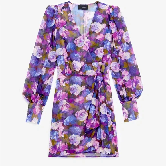 the kooples purple dress Velvet mid-length dress The Kooples Purple size 38 FR in Velvet